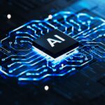 Profesional trabaja en computadora con herramientas de inteligencia artificial que están transformando la contratación laboral de nivel inicial.